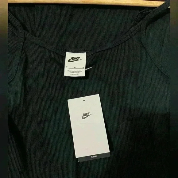 Nike Sportswear Essential Ribbed Dress Medium Black NWT - Picture 7 of 7